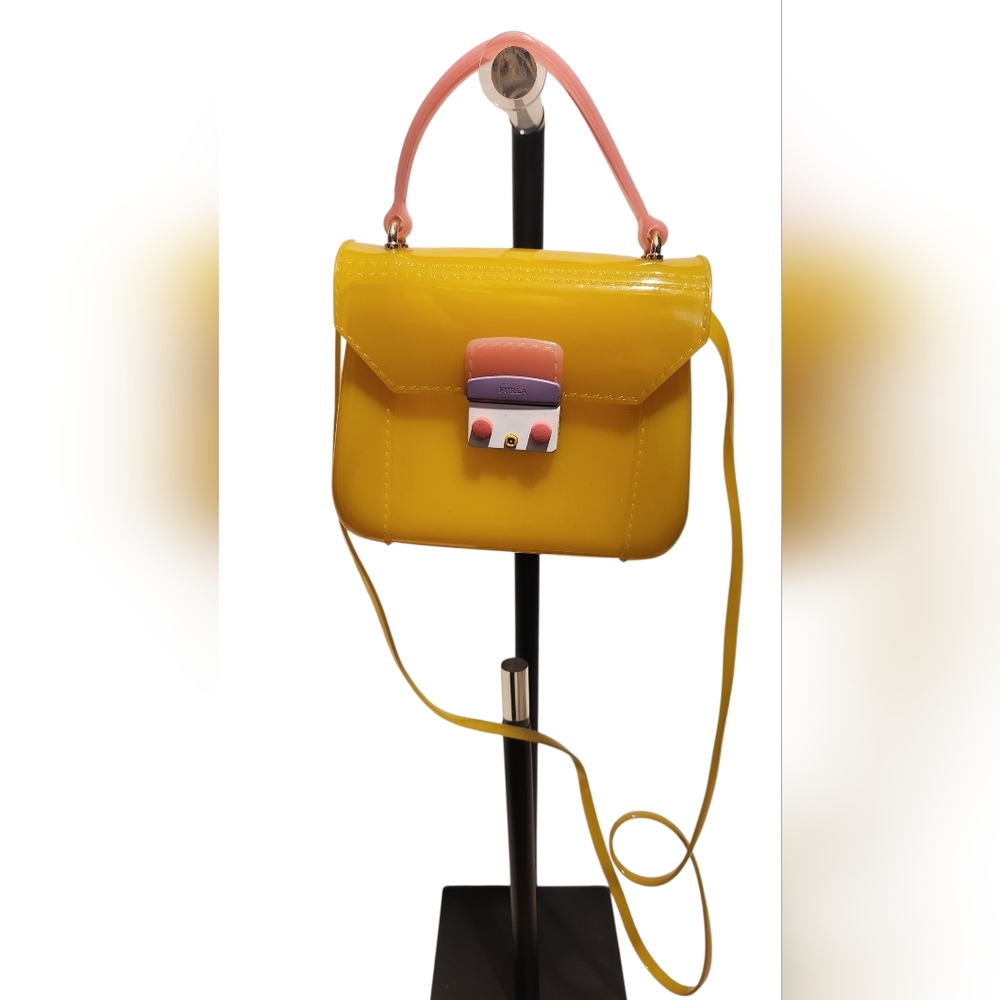 Furla Mini Jelly Yellow and Pink Women's Bag - Picture 5 of 5